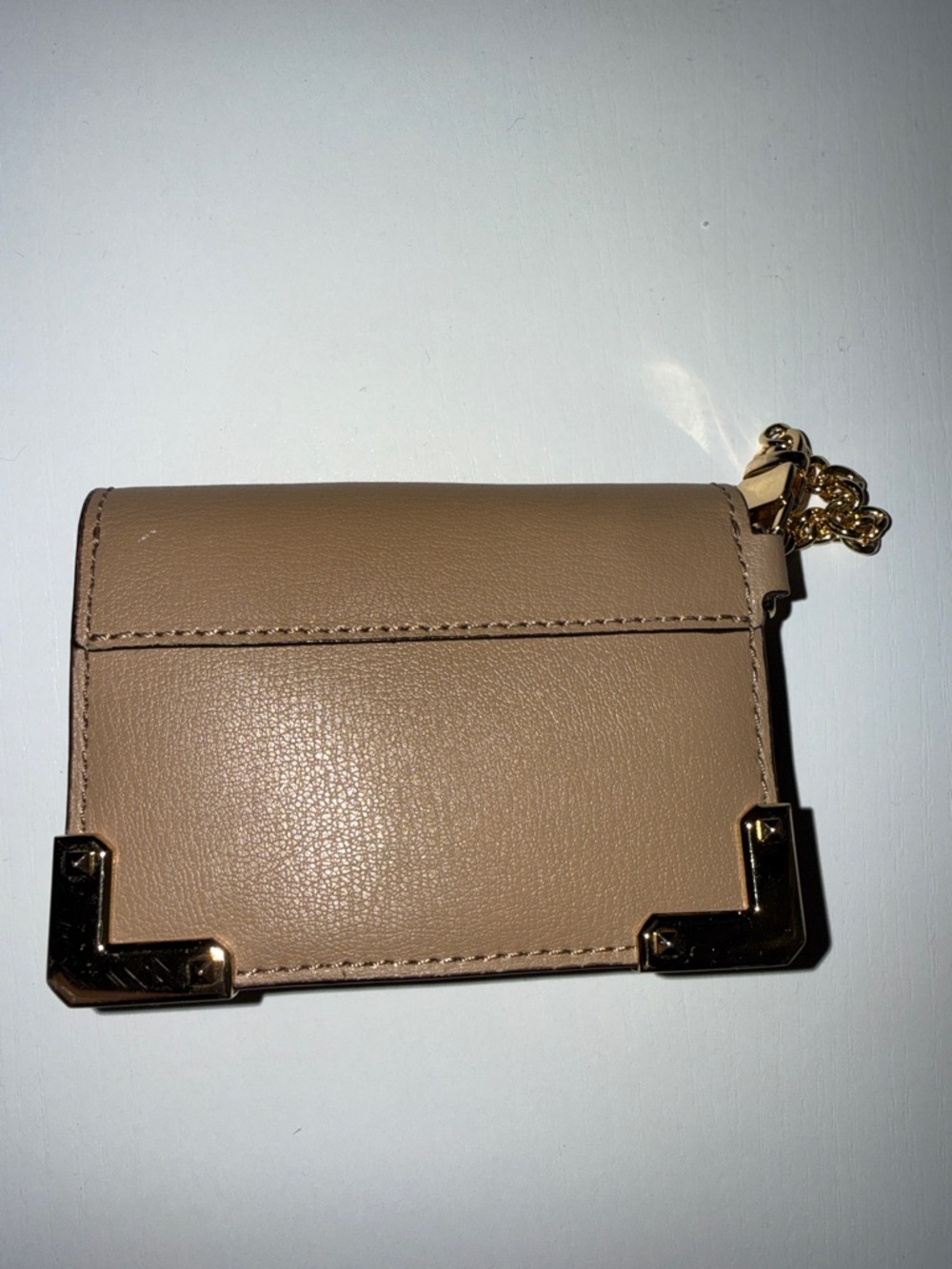 MICHAEL KORS Beige Mini Wallet with Gold Hardware - Picture 2 of 5